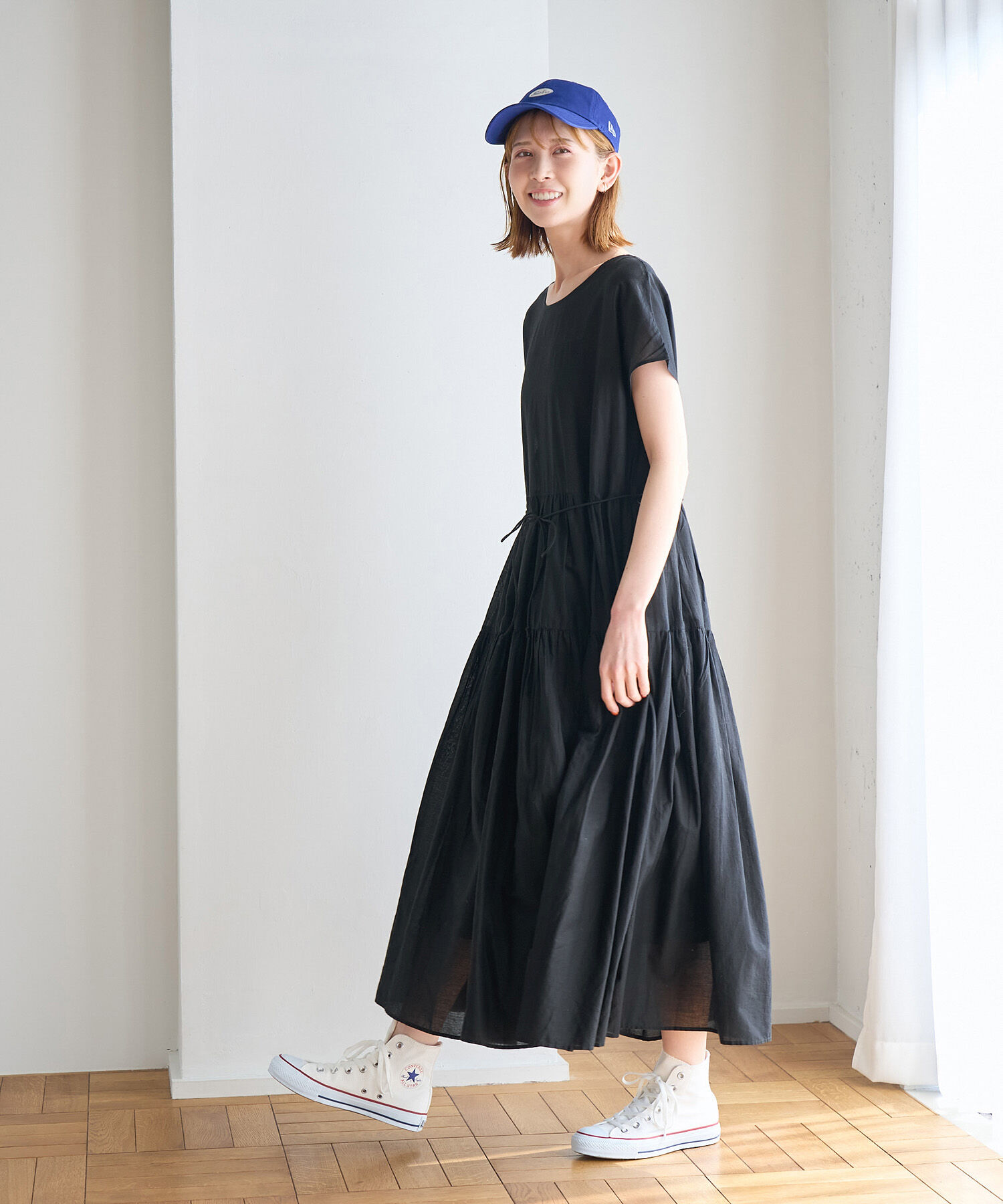 Rope&rsquo;Picnic「【WEB限定カラー:ブラウン,グリーン】リンクコーデ/2WAY INDIAティアードワンピース」|ワンピース|