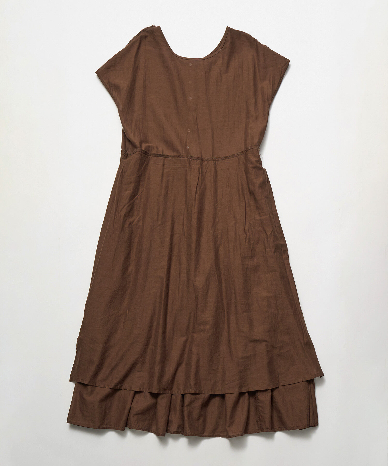 Rope&rsquo;Picnic「【WEB限定カラー:ブラウン,グリーン】リンクコーデ/2WAY INDIAティアードワンピース」|ワンピース|