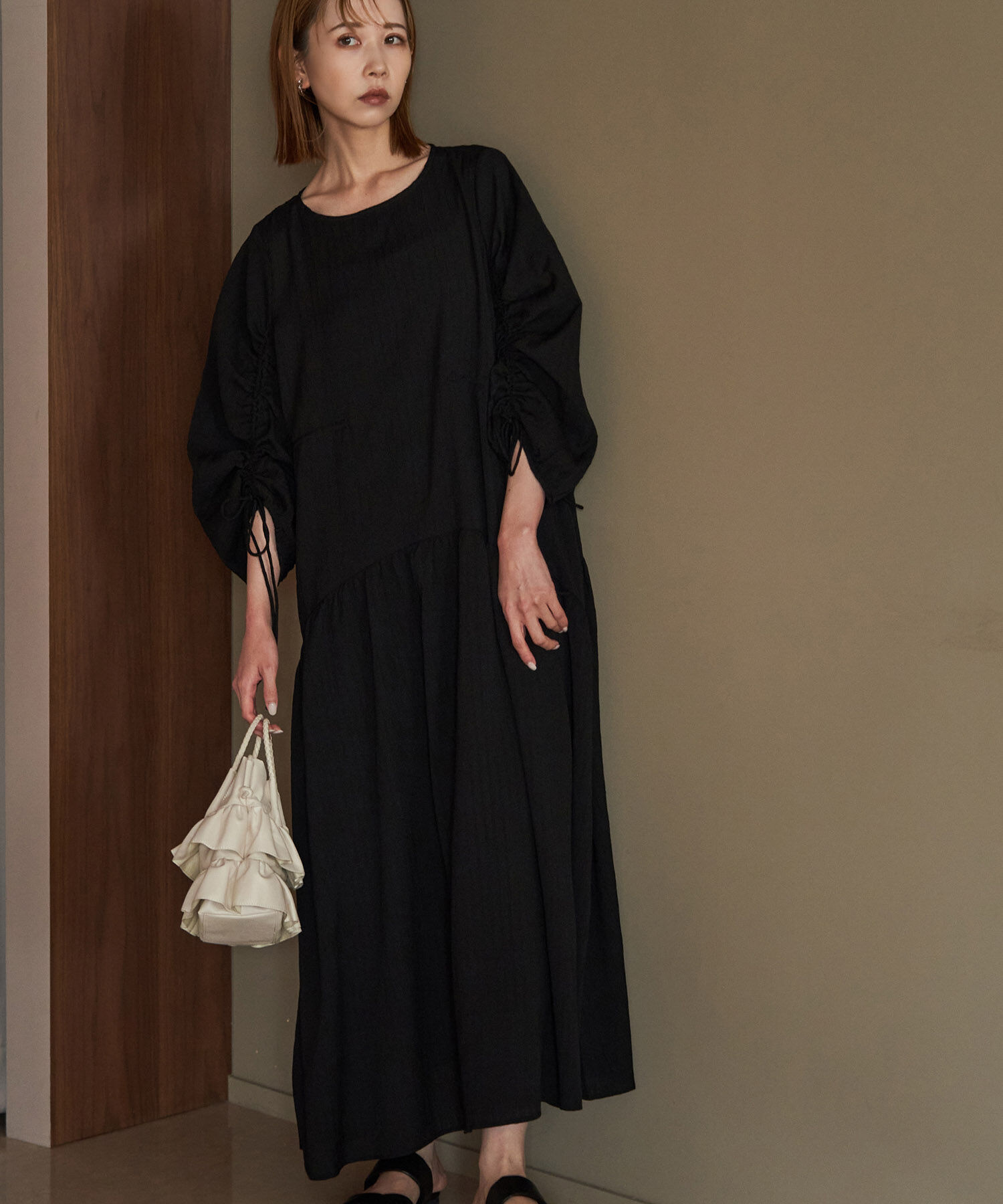 Rope&rsquo;Picnic「【emur/エミュール】ドロストデザインワンピース」|ワンピース|