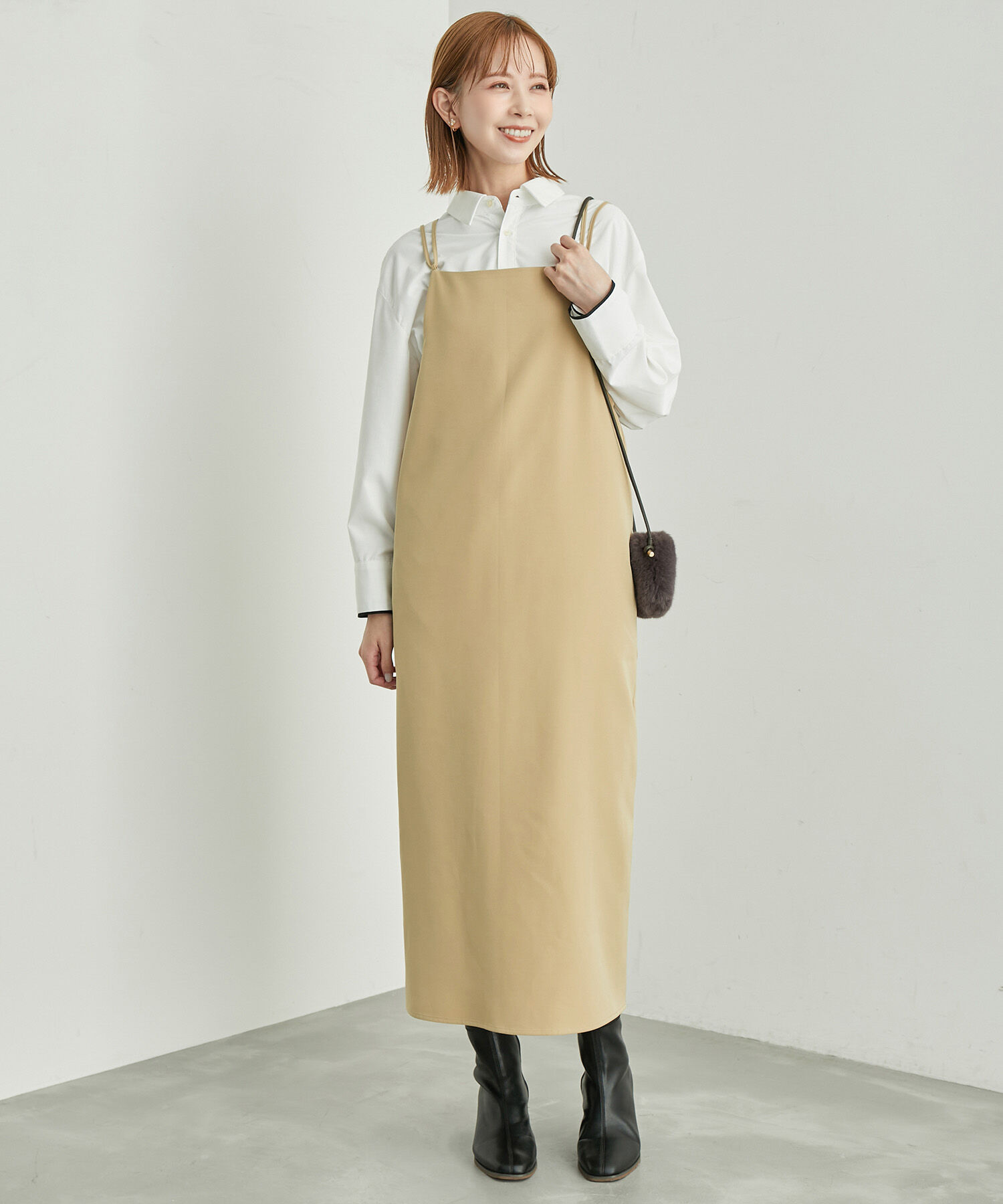 Rope&rsquo;Picnic「バッククロスキャミワンピース」|ワンピース|