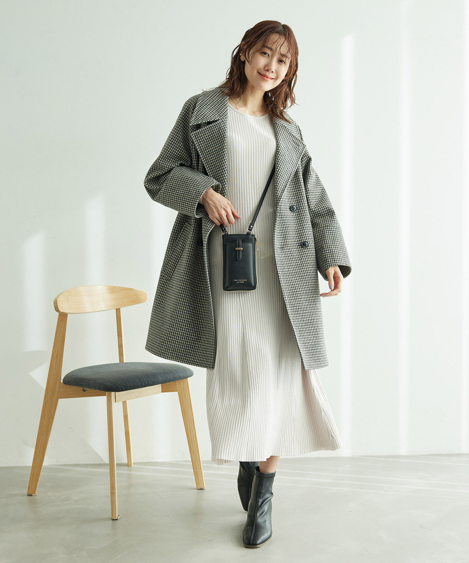 Rope&rsquo;Picnic「【WEB限定】きれいめフレアニットワンピース」|ワンピース|