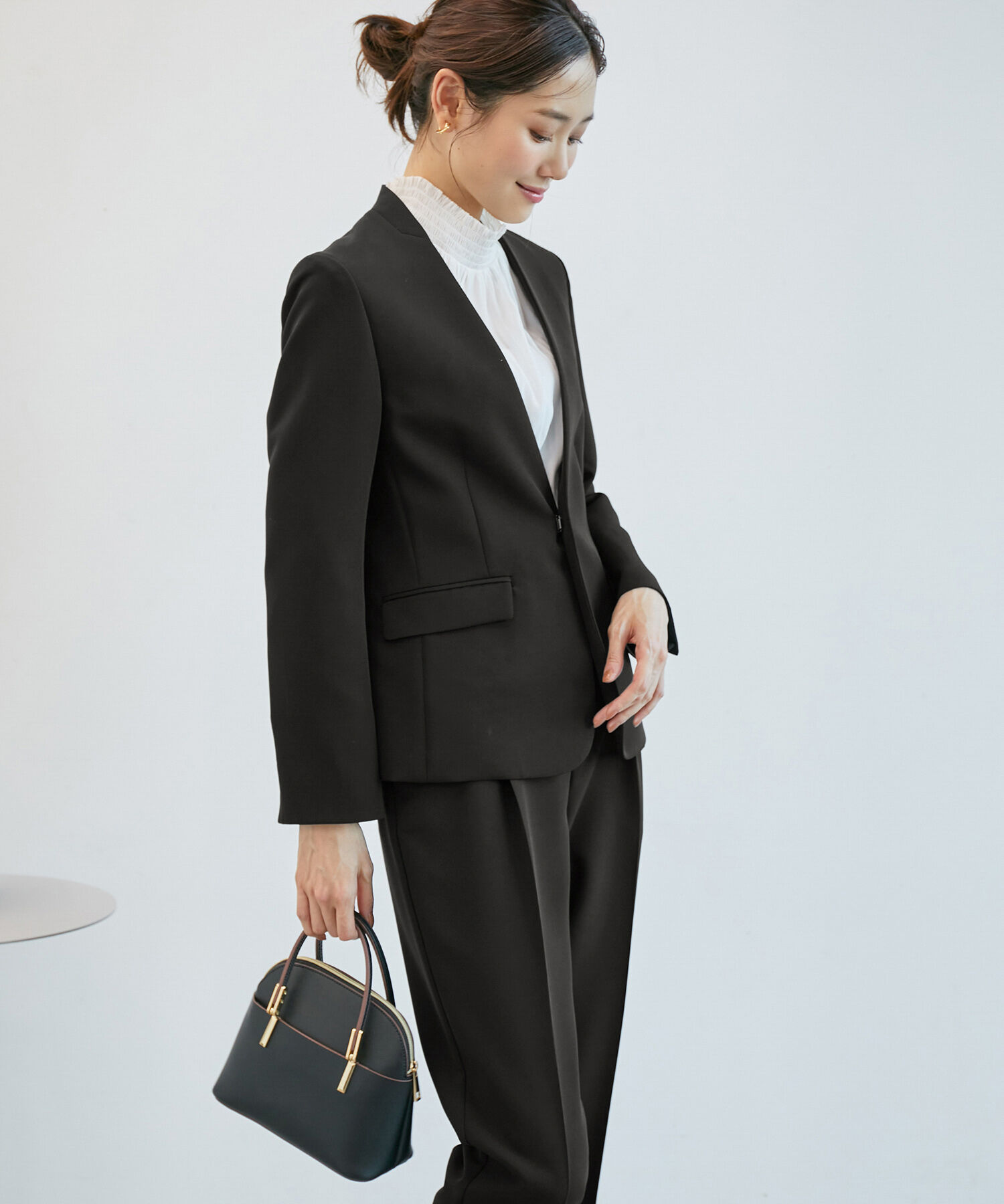 Rope&rsquo;Picnic「【一部店舗限定34-42サイズ】360&deg;ウルトラストレッチ/ノーラペルジャケット」|テーラードジャケット|