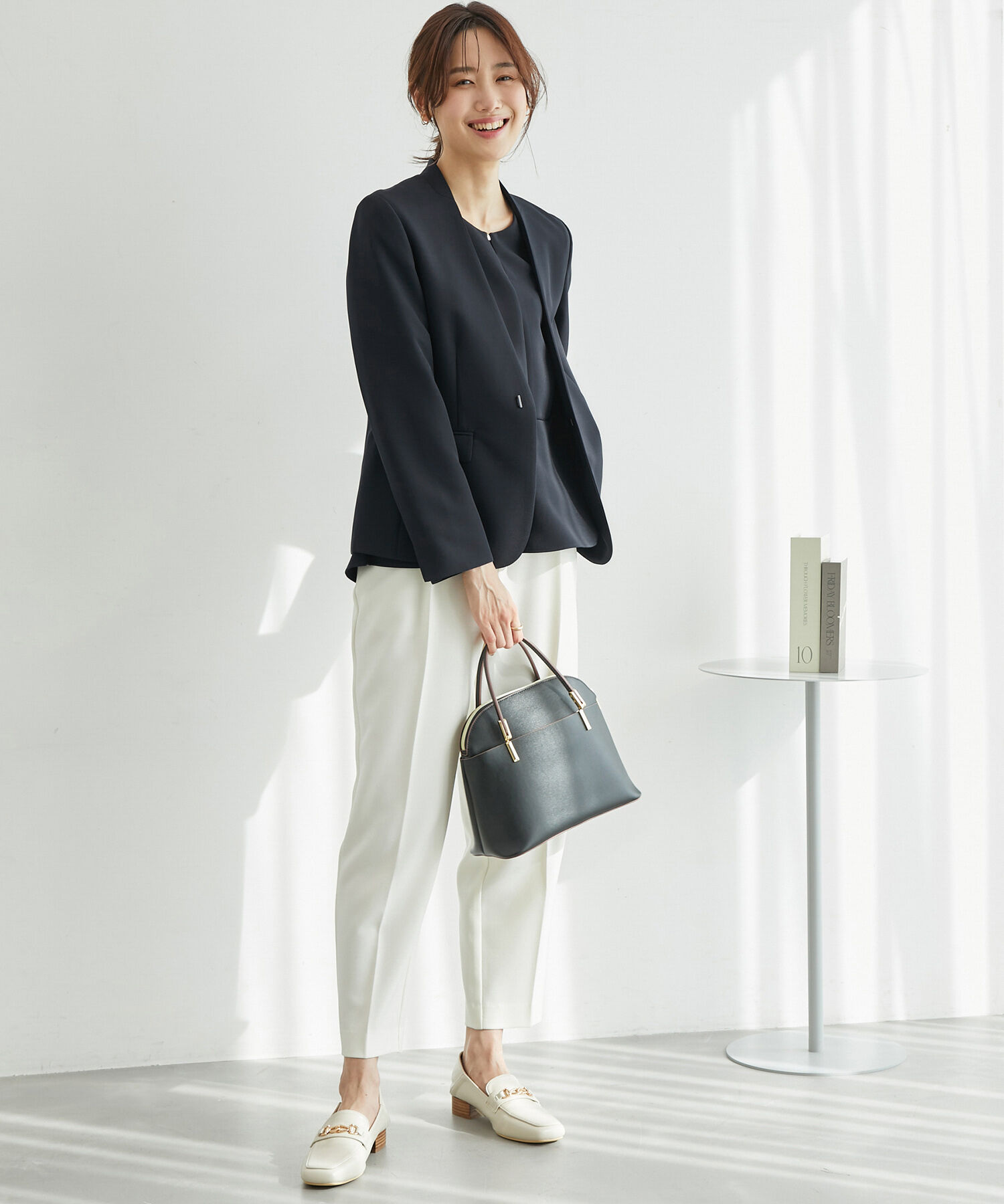 Rope&rsquo;Picnic「【一部店舗限定34-42サイズ】360&deg;ウルトラストレッチ/ノーラペルジャケット」|テーラードジャケット|