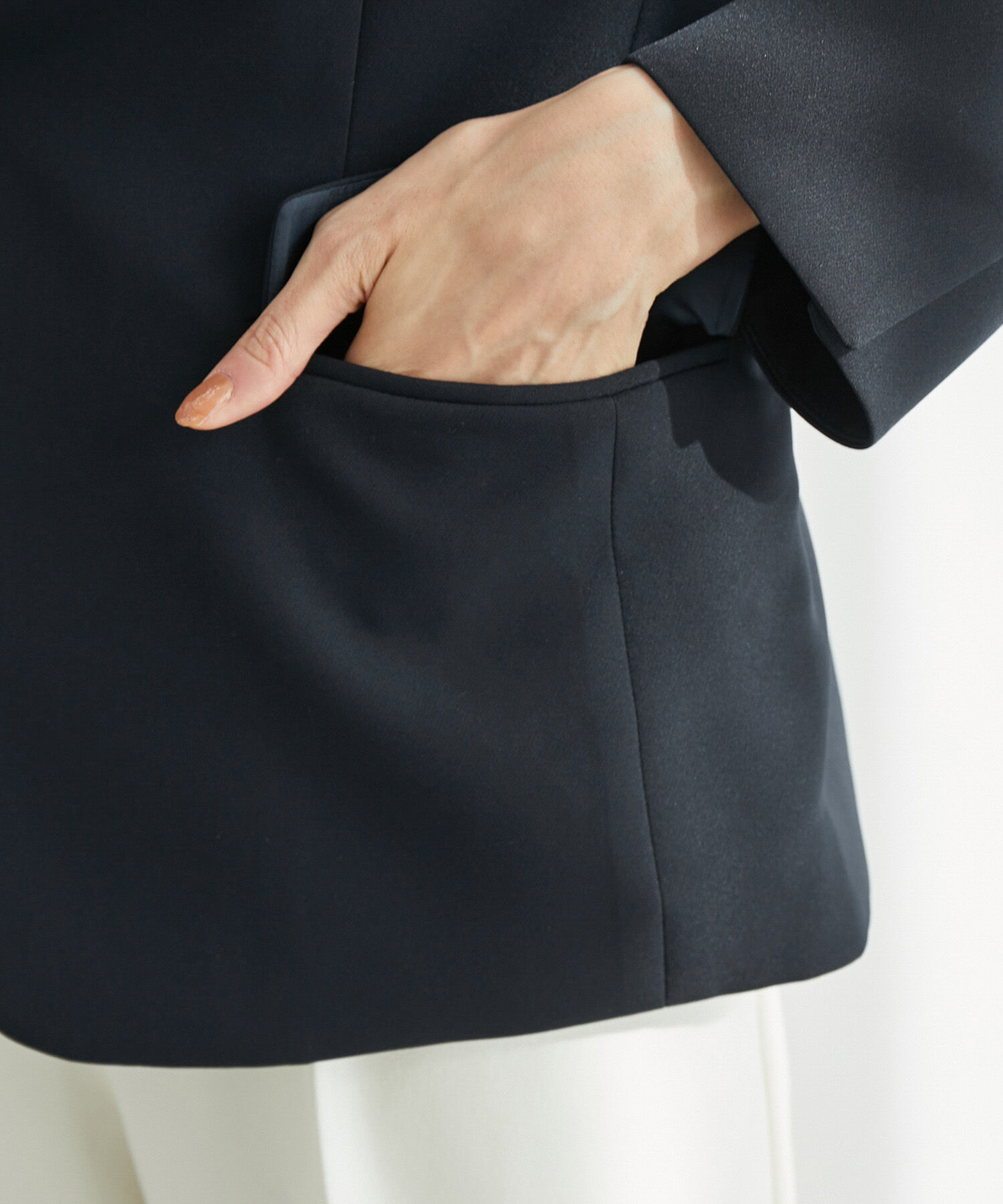 Rope&rsquo;Picnic「【一部店舗限定34-42サイズ】360&deg;ウルトラストレッチ/ノーラペルジャケット」|テーラードジャケット|