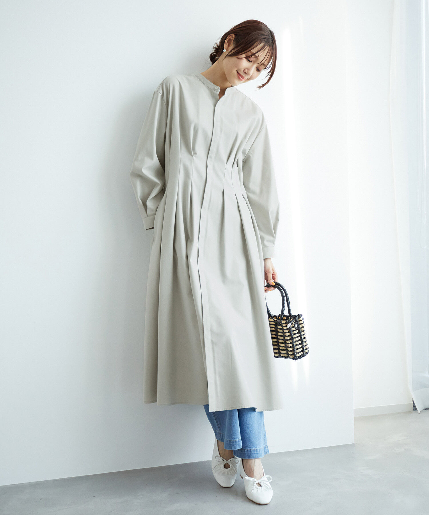 Rope&rsquo;Picnic「ウエストタックワンピース」|ワンピース|