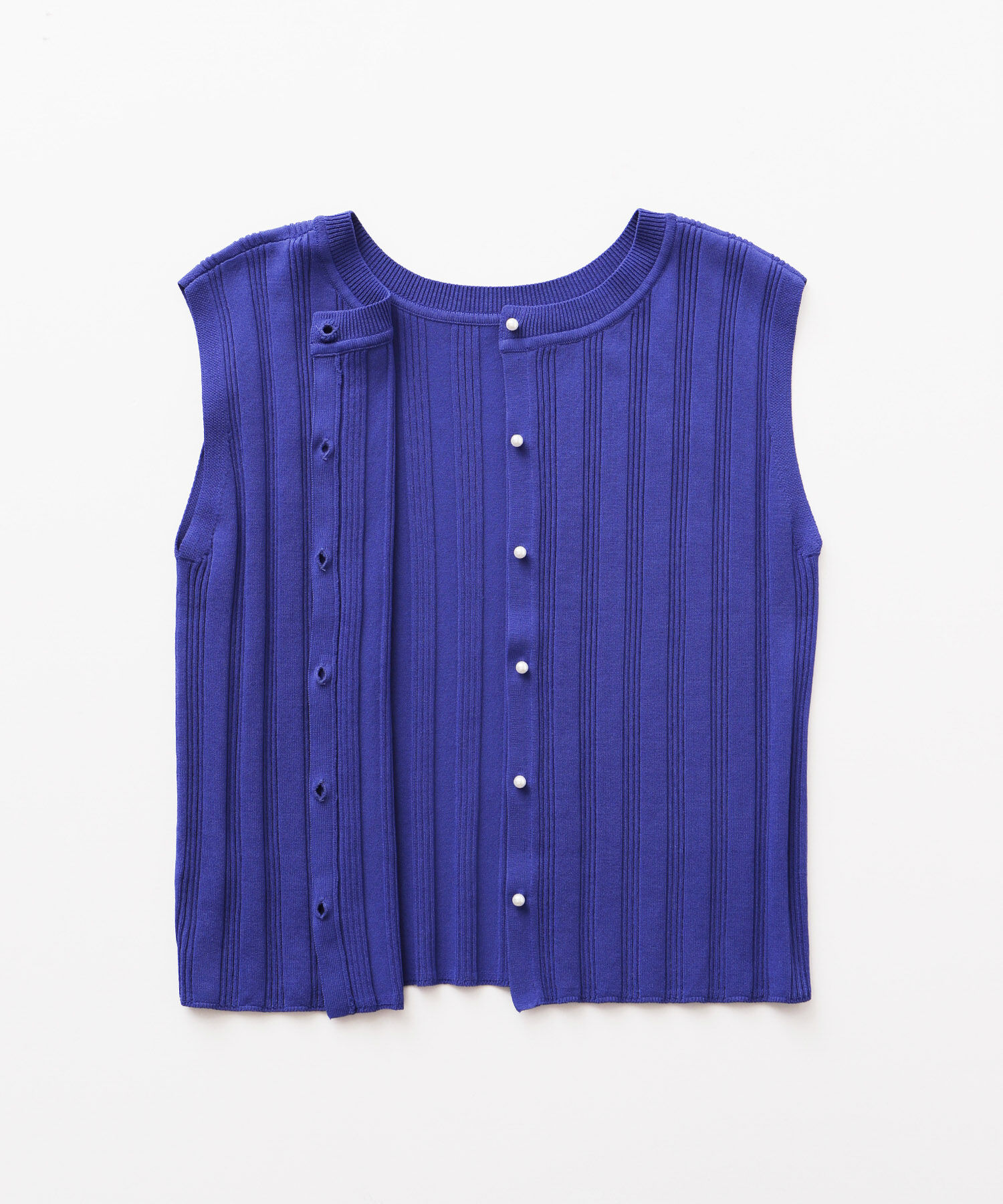 Rope&rsquo;Picnic「バックパールニットプルオーバー/2WAY・UVカット・洗濯機OK・冷感」|ニット・セーター|