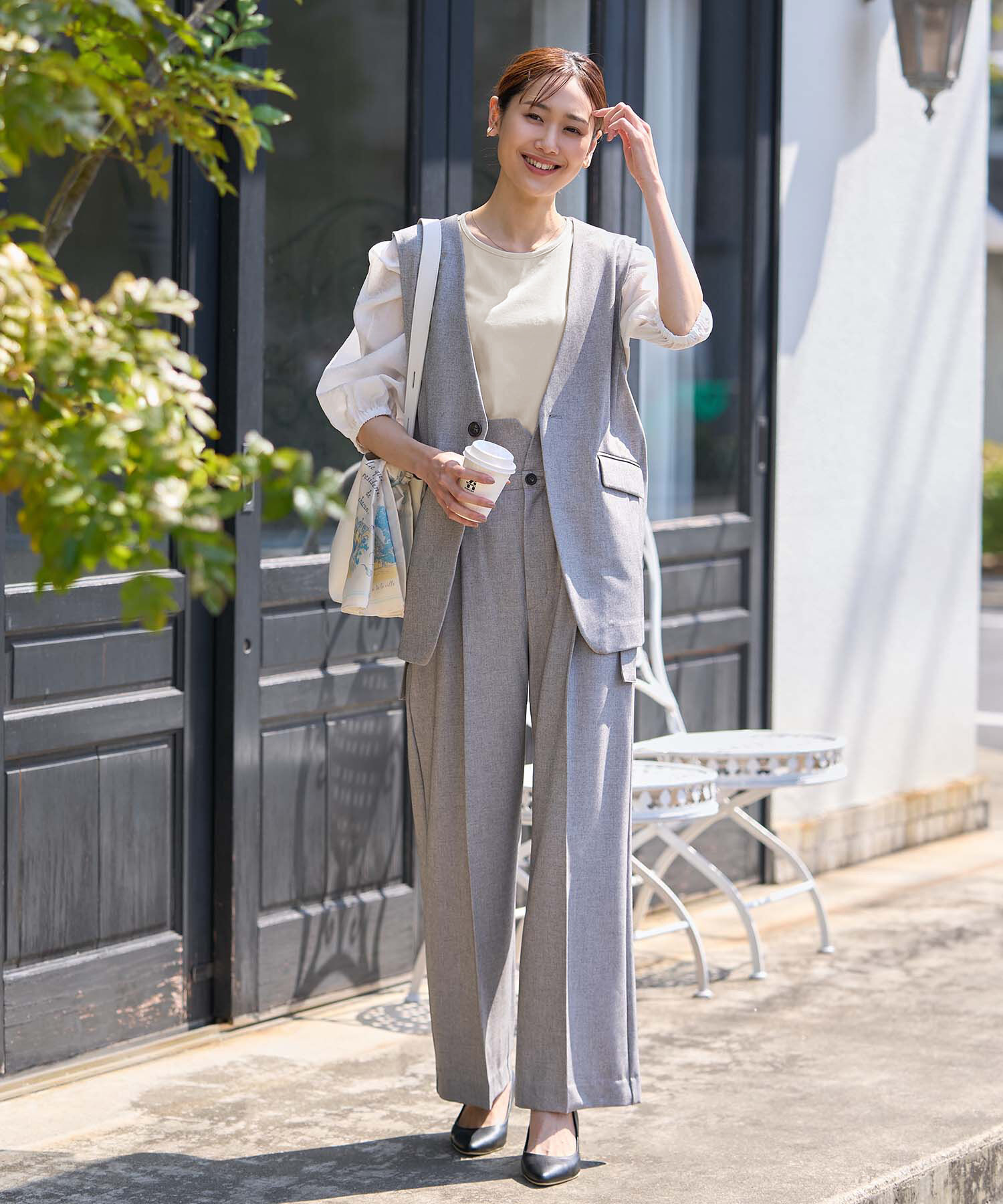 Rope&rsquo;Picnic「袖異素材カットトップス」|Tシャツ・カットソー|