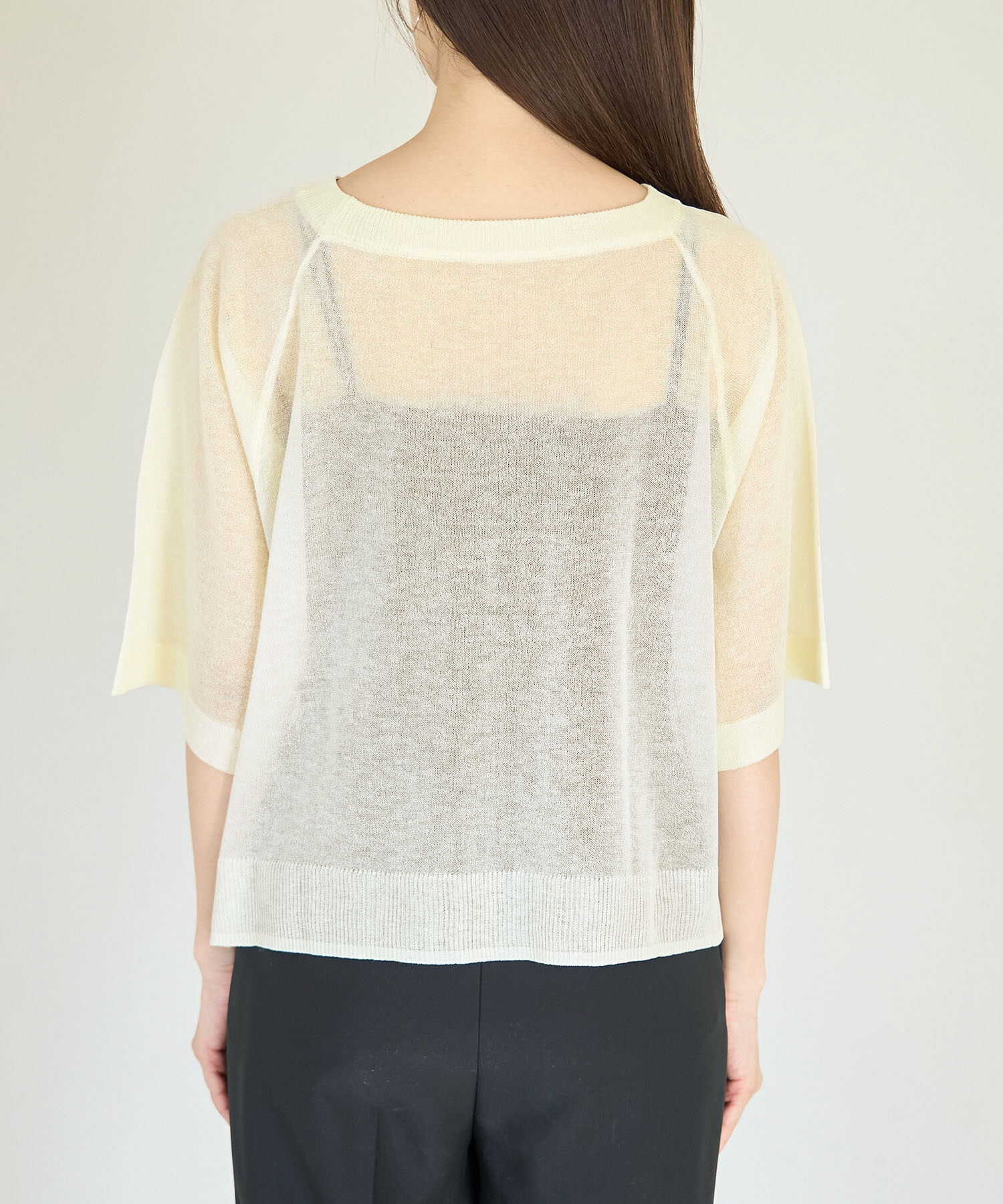 Rope&rsquo;Picnic「ロゴプリントシアーニットプルオーバー」|ニット・セーター|