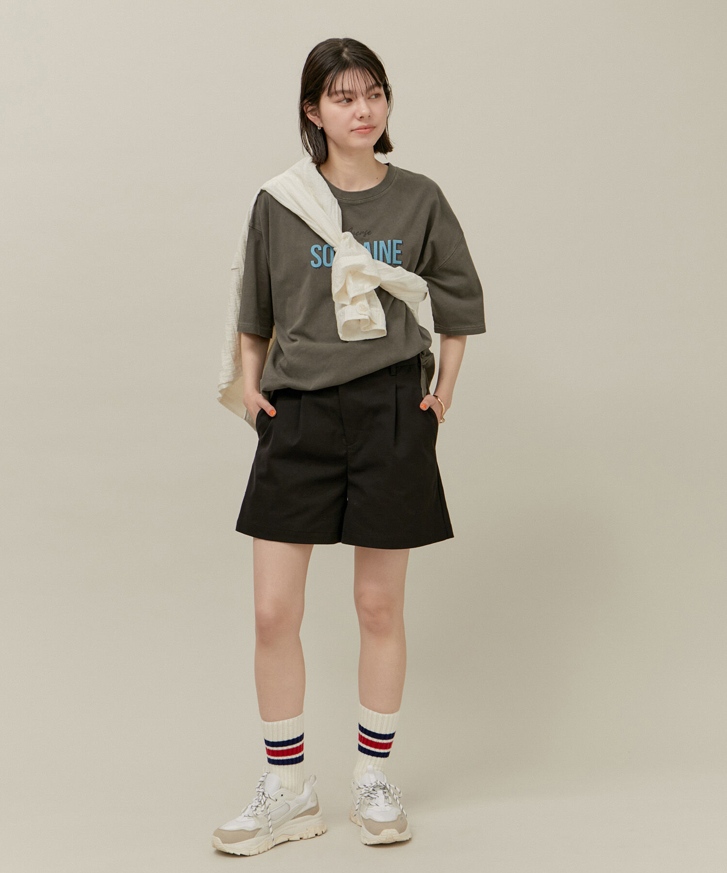 ROPE' PICNIC R「デザインベルトチノショートパンツ」|チノ|