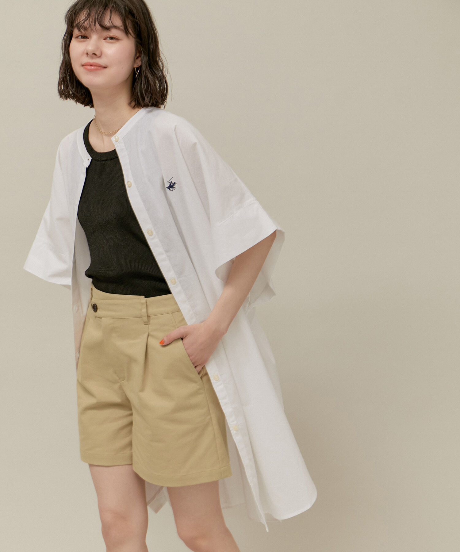 ROPE' PICNIC R「デザインベルトチノショートパンツ」|チノ|