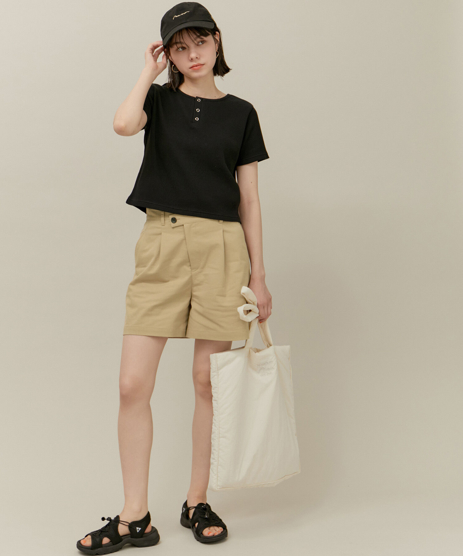 ROPE' PICNIC R「デザインベルトチノショートパンツ」|チノ|