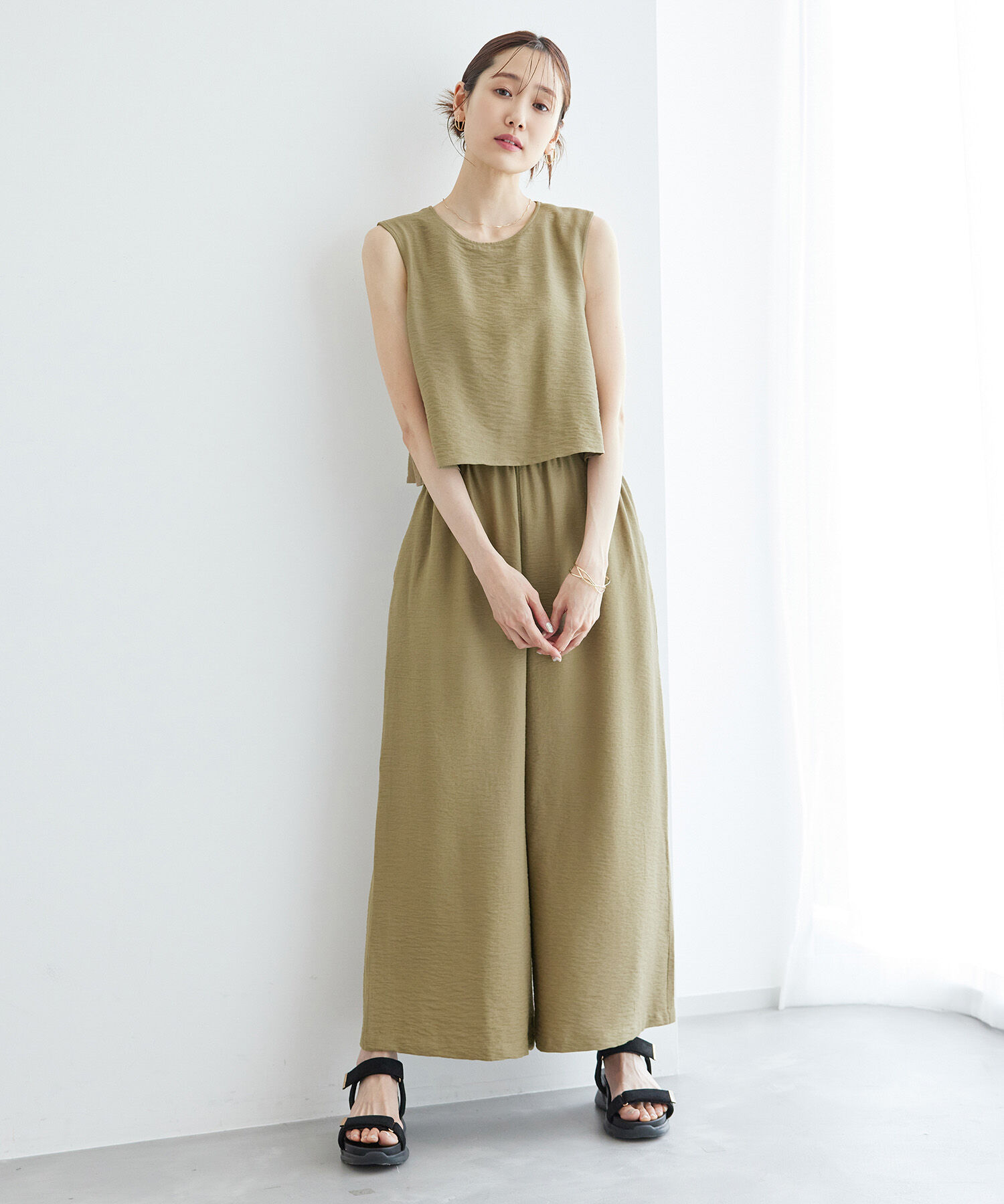 Rope&rsquo;Picnic「【emur/エミュール】レイヤードオールインワン」|オールインワン|