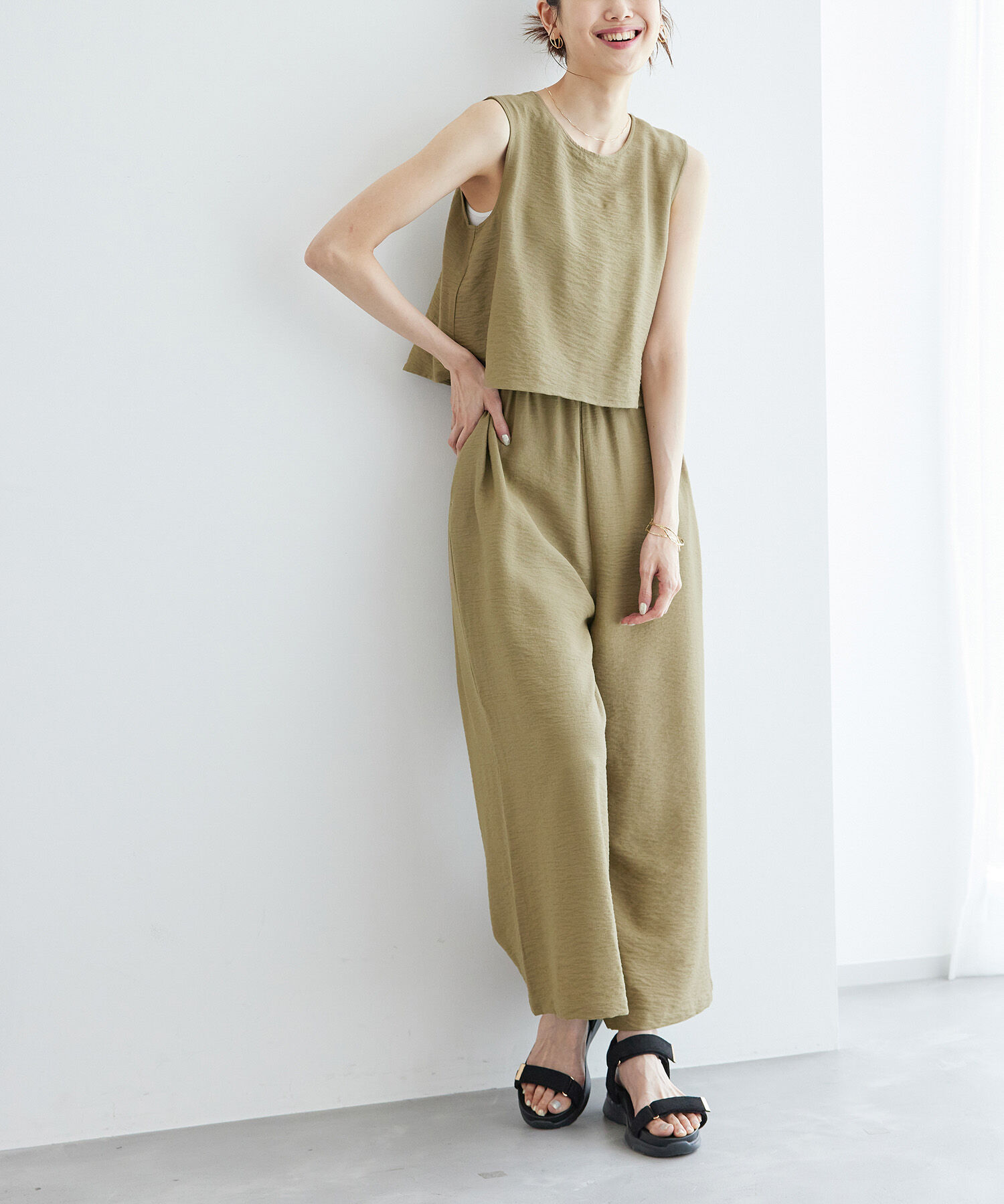 Rope&rsquo;Picnic「【emur/エミュール】レイヤードオールインワン」|オールインワン|