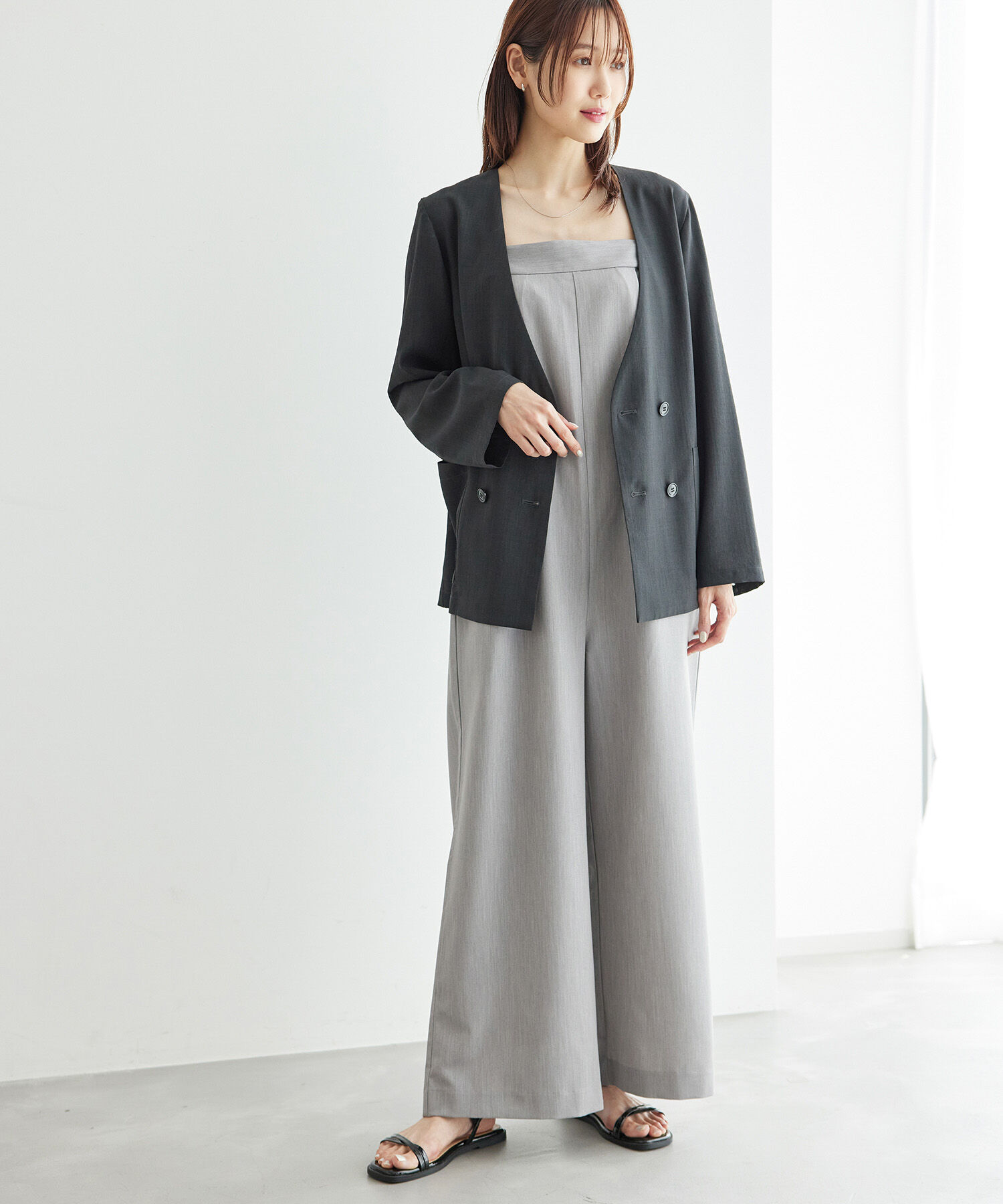 Rope&rsquo;Picnic「【emur/エミュール】ビスチェサロペット」|オールインワン|