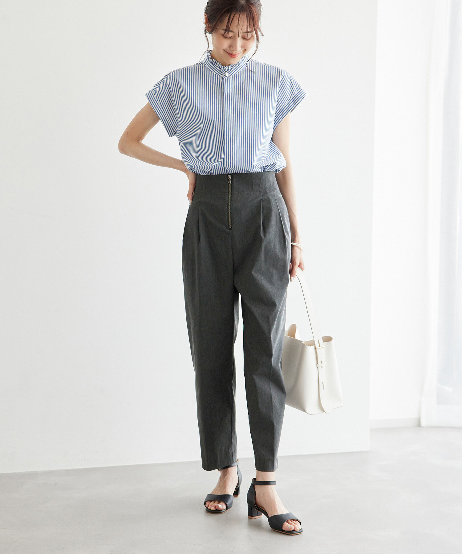 Rope&rsquo;Picnic「ハイウエストジップパンツ」|その他|