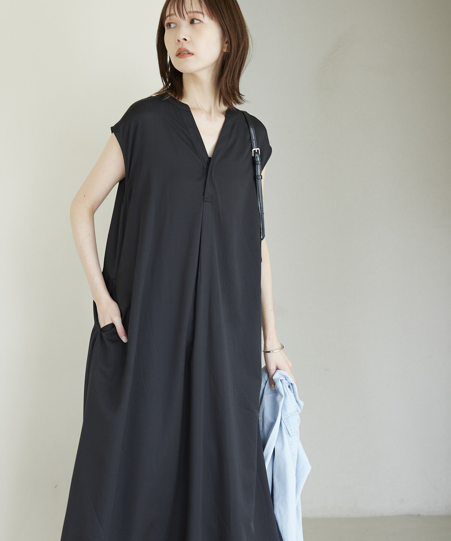 Rope&rsquo;Picnic「リラックスワンピース」|ワンピース|ブラック(01)