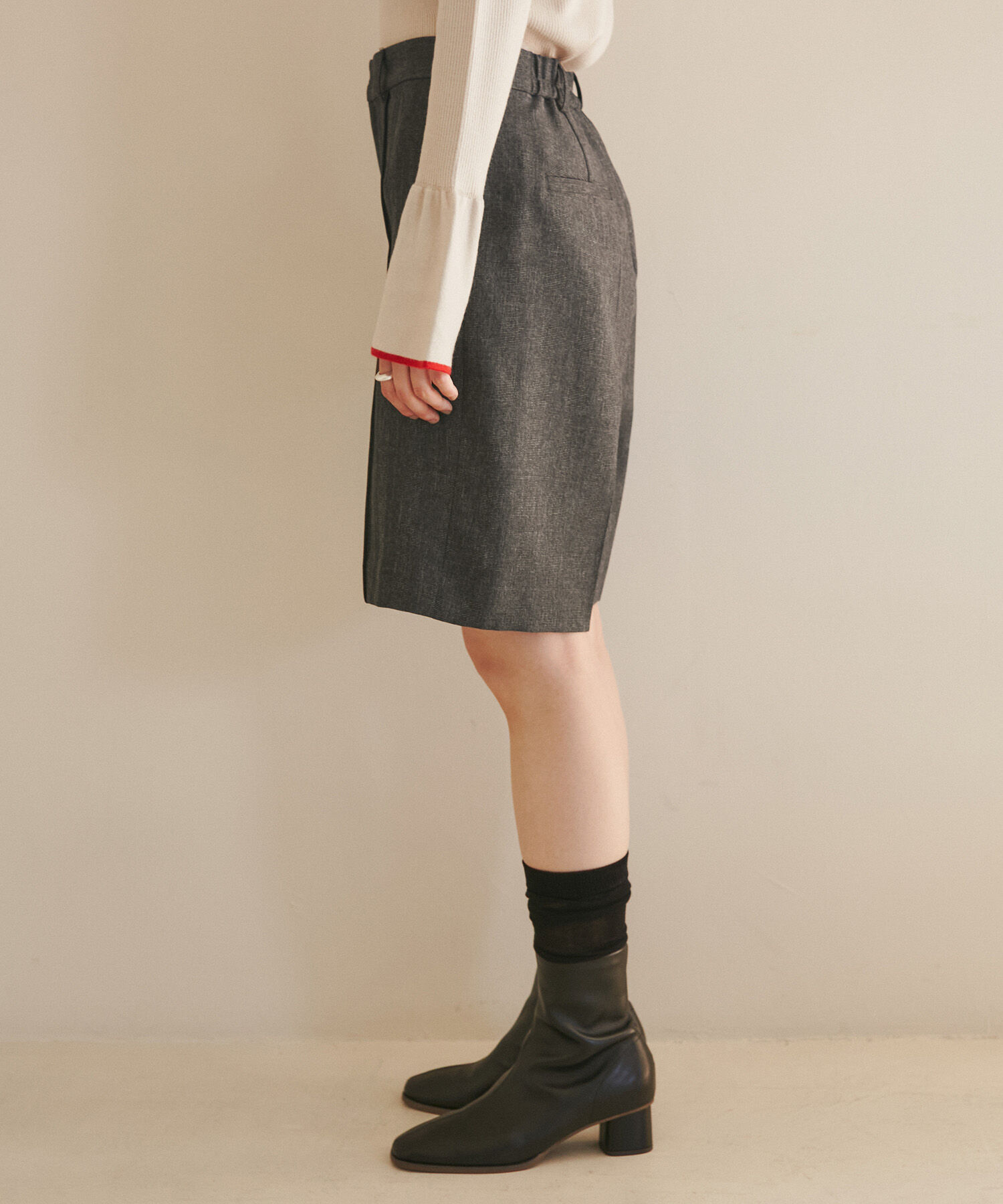 Rope&rsquo;Picnic「ウールライクサージショートパンツ/セットアップ対応・リンクコーデ」|その他|