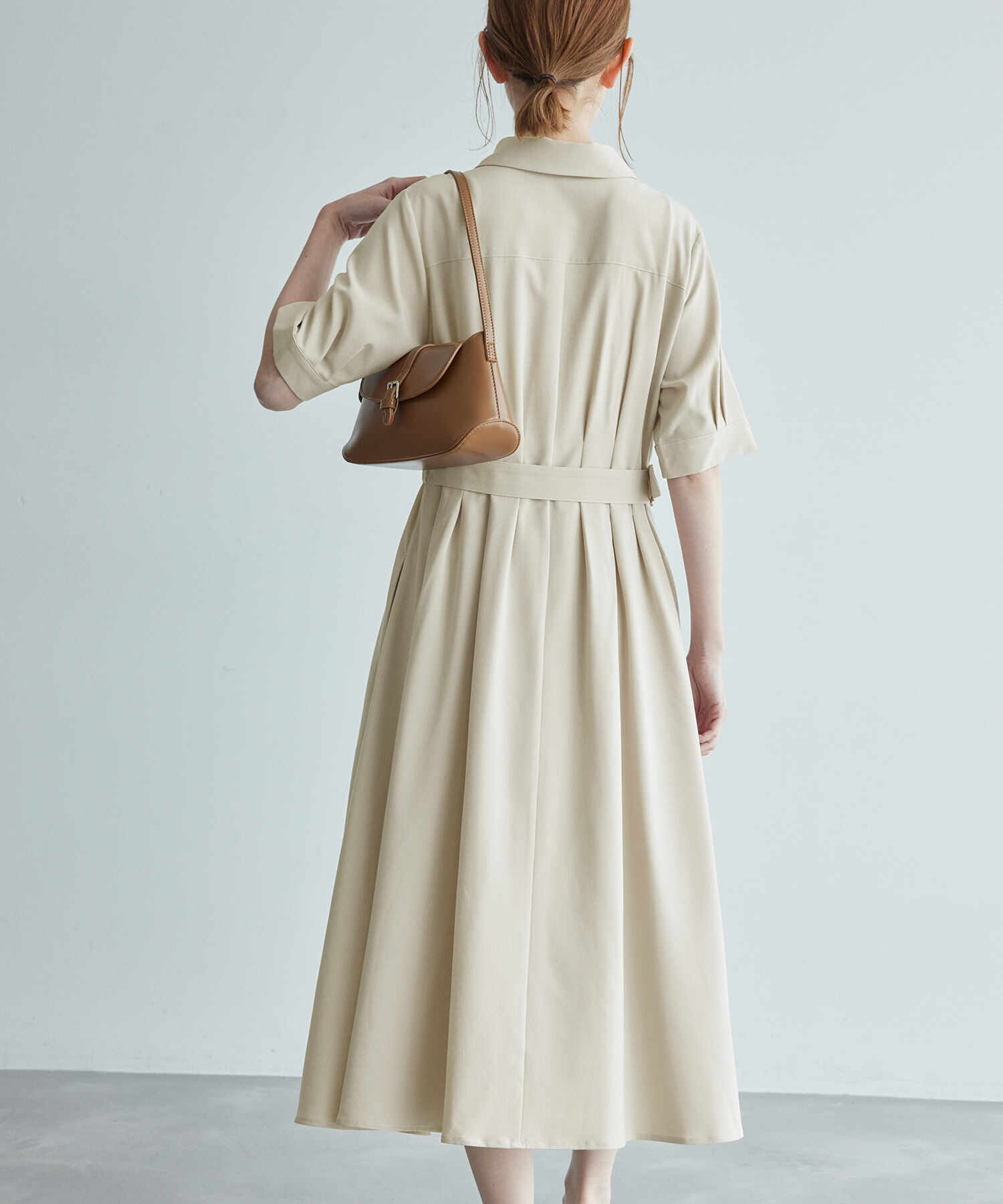 Rope&rsquo;Picnic「【3サイズ展開】シャツコンシャス半袖ワンピース」|その他|