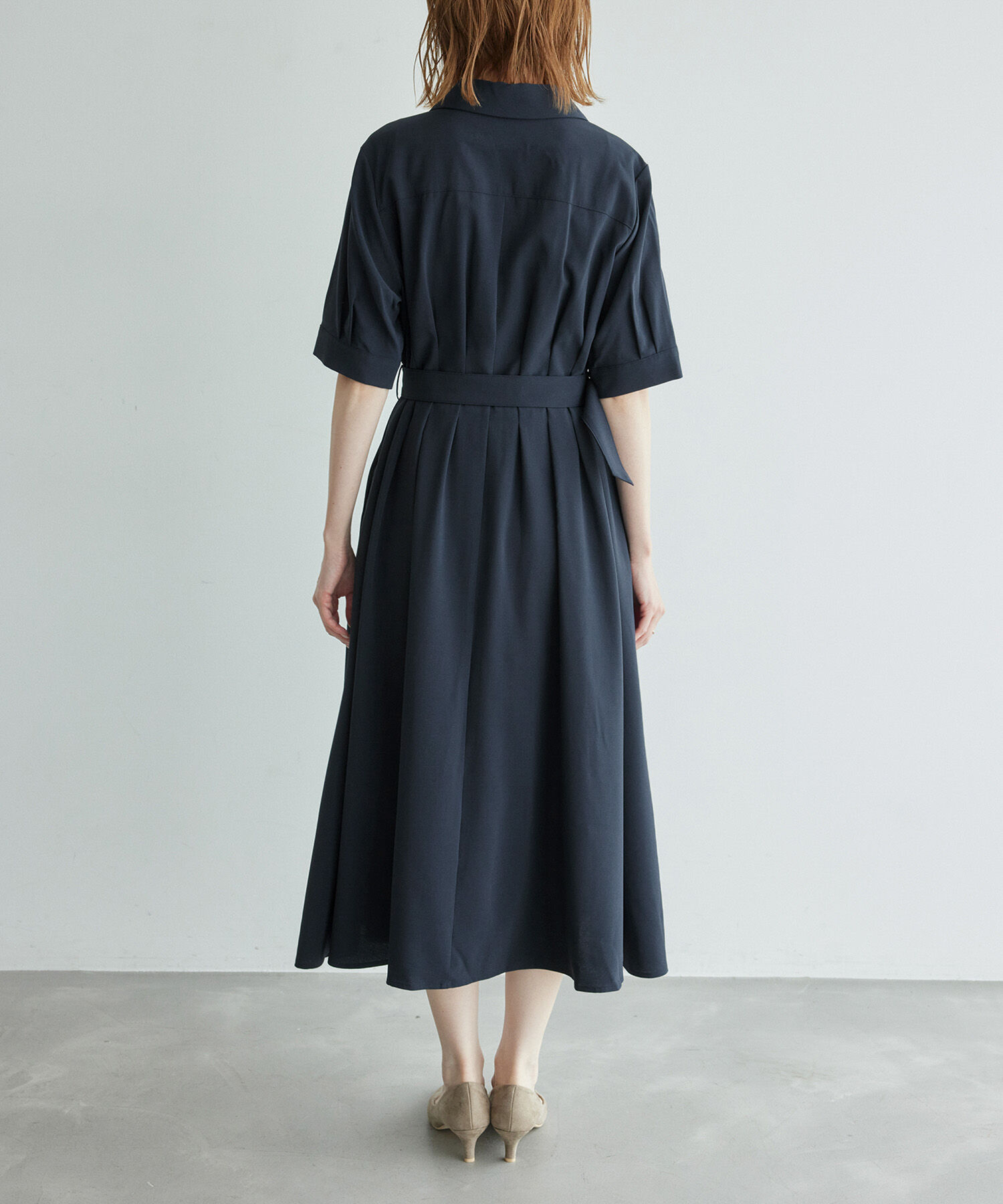 Rope&rsquo;Picnic「【3サイズ展開】シャツコンシャス半袖ワンピース」|その他|