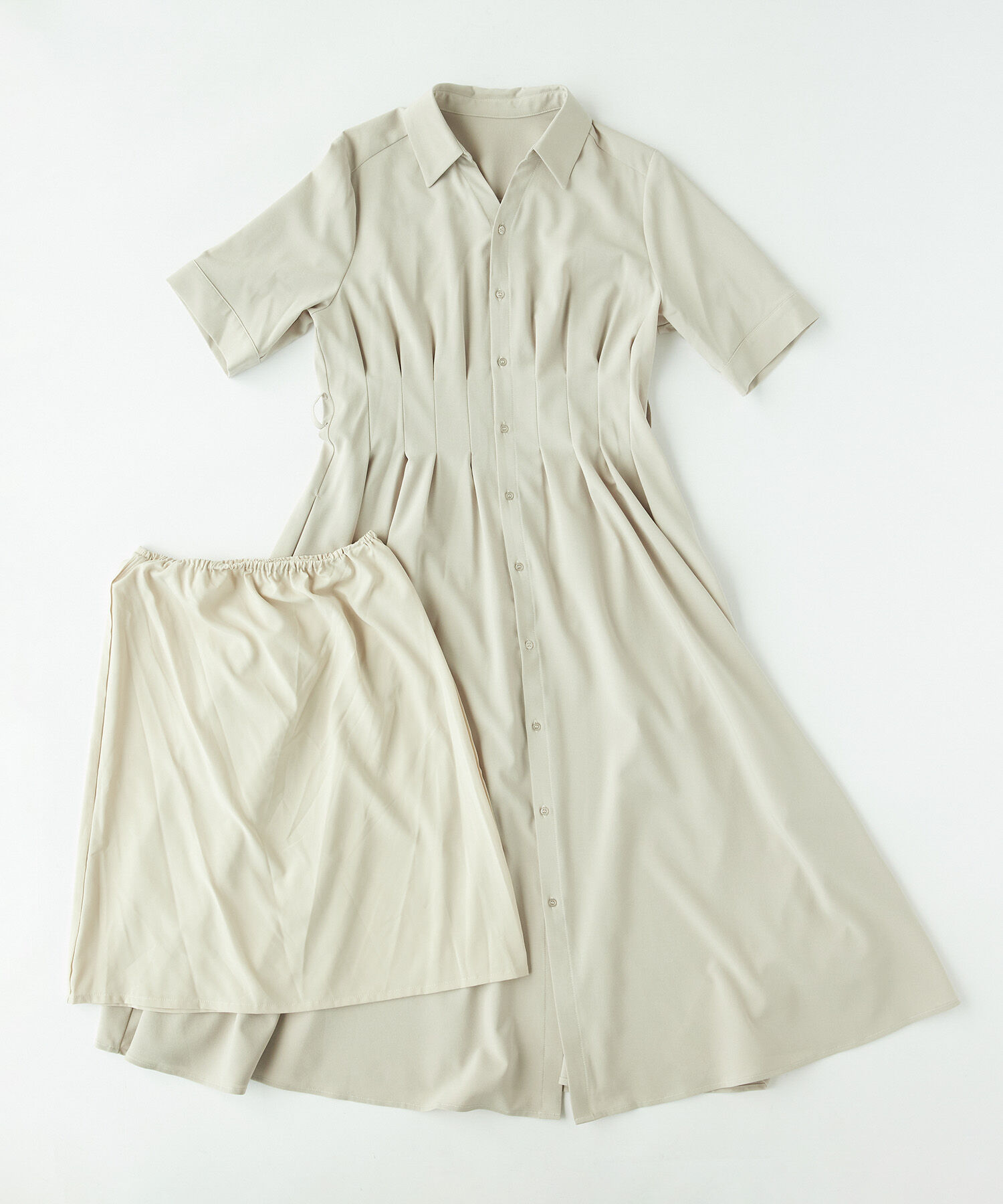 Rope&rsquo;Picnic「【3サイズ展開】シャツコンシャス半袖ワンピース」|その他|