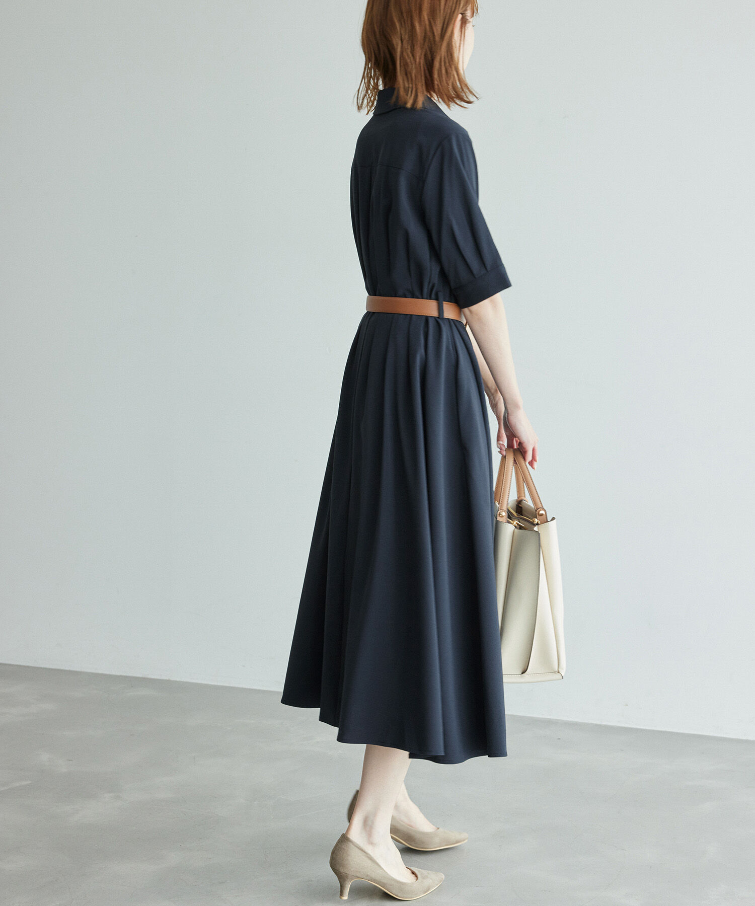 Rope&rsquo;Picnic「【3サイズ展開】シャツコンシャス半袖ワンピース」|その他|