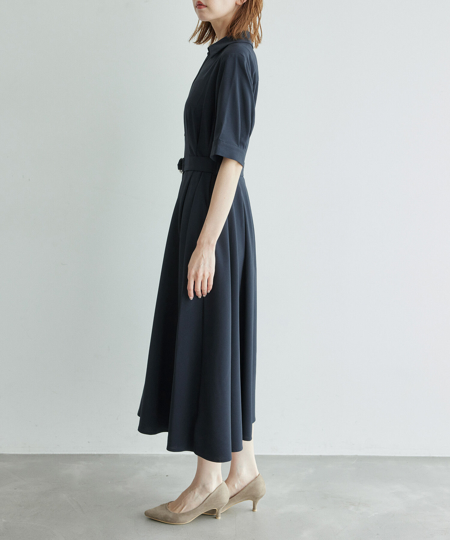 Rope&rsquo;Picnic「【3サイズ展開】シャツコンシャス半袖ワンピース」|その他|