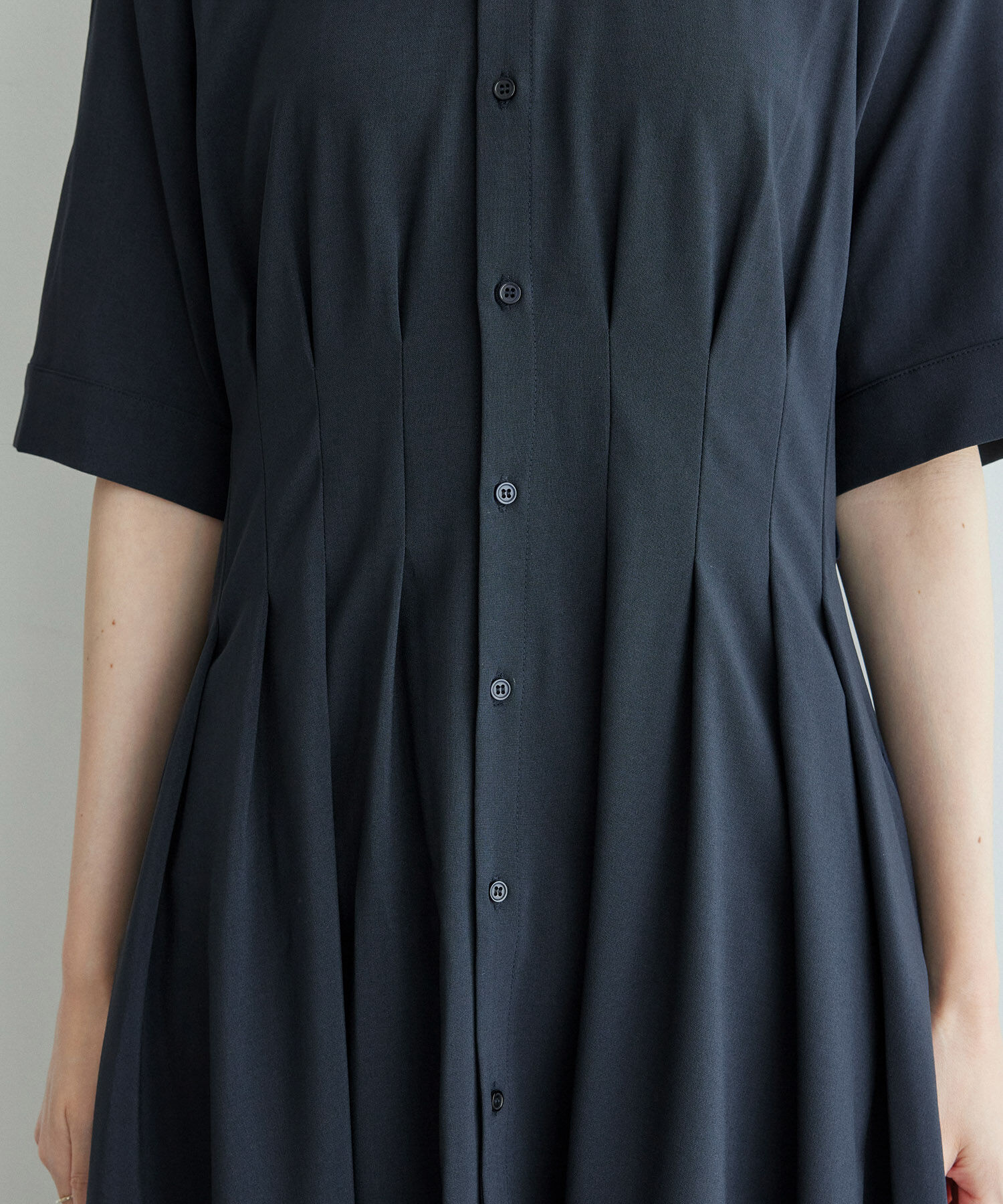 Rope&rsquo;Picnic「【3サイズ展開】シャツコンシャス半袖ワンピース」|その他|