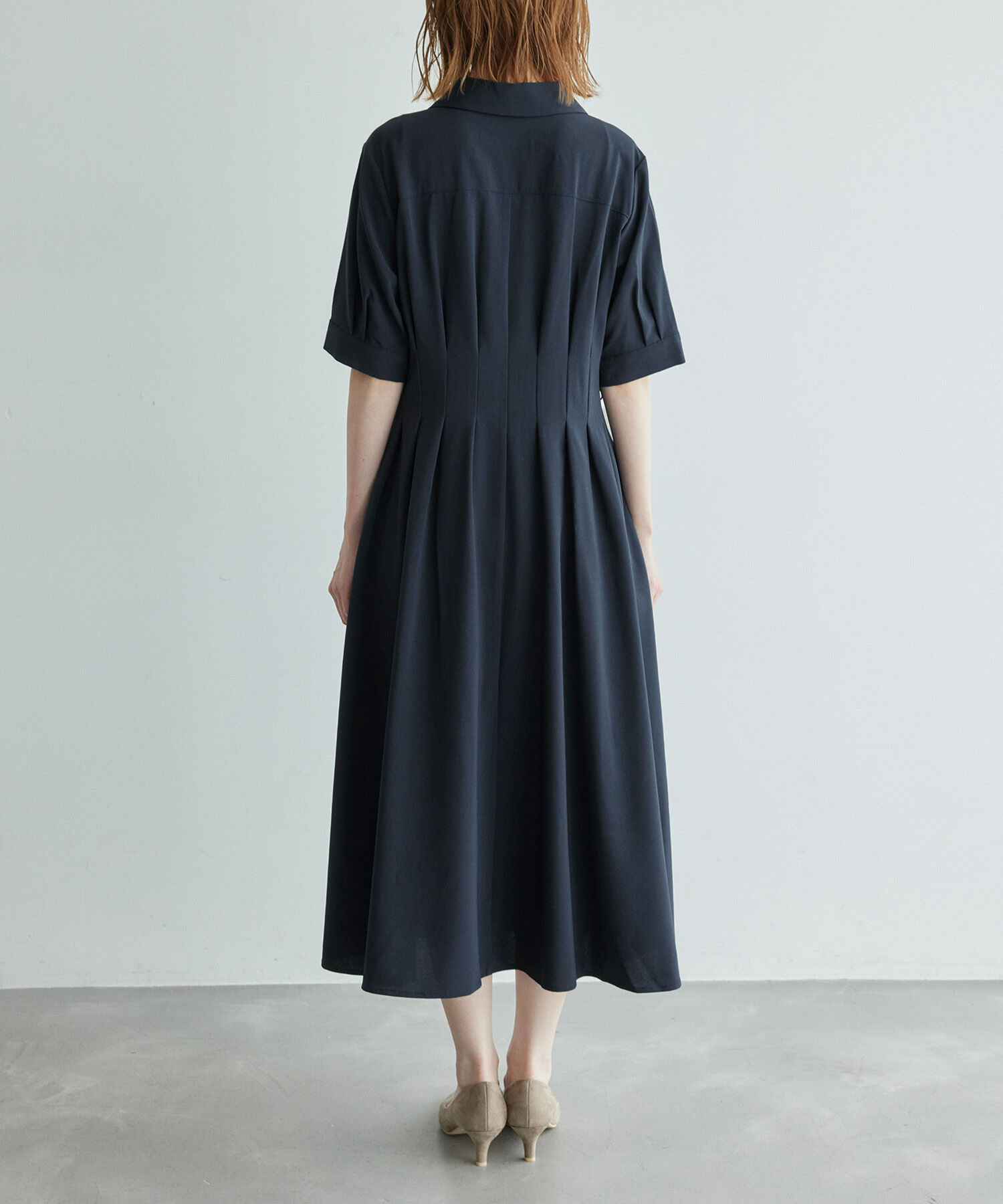 Rope&rsquo;Picnic「【3サイズ展開】シャツコンシャス半袖ワンピース」|その他|