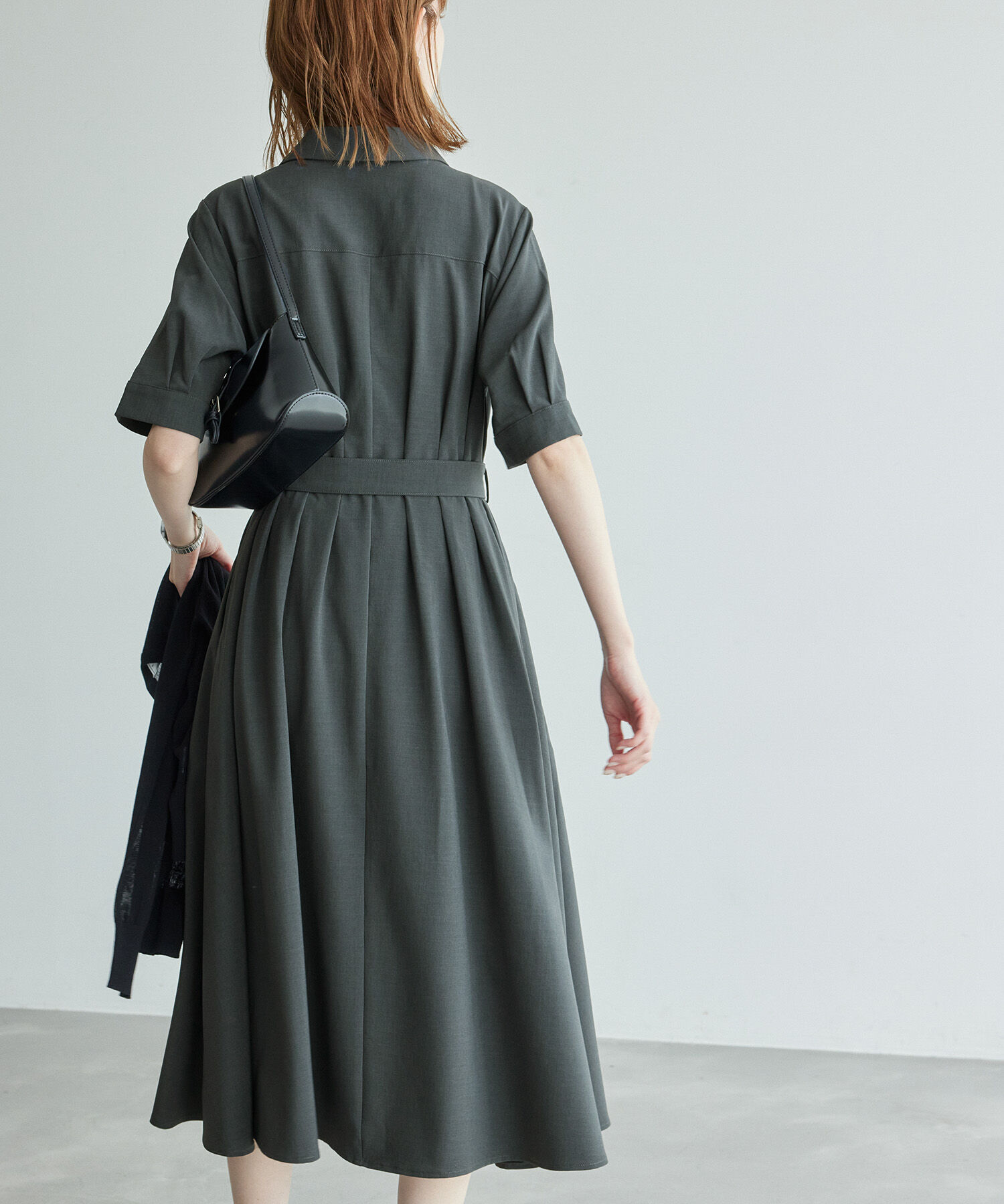 Rope&rsquo;Picnic「【3サイズ展開】シャツコンシャス半袖ワンピース」|その他|