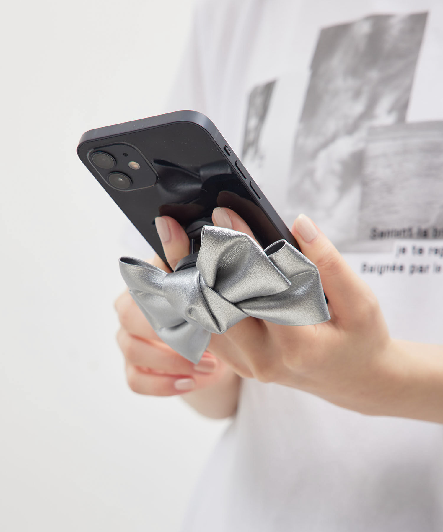 ROPE PICNIC PASSAGE「ビッグリボンスマホグリップ」|その他|シルバー(93)