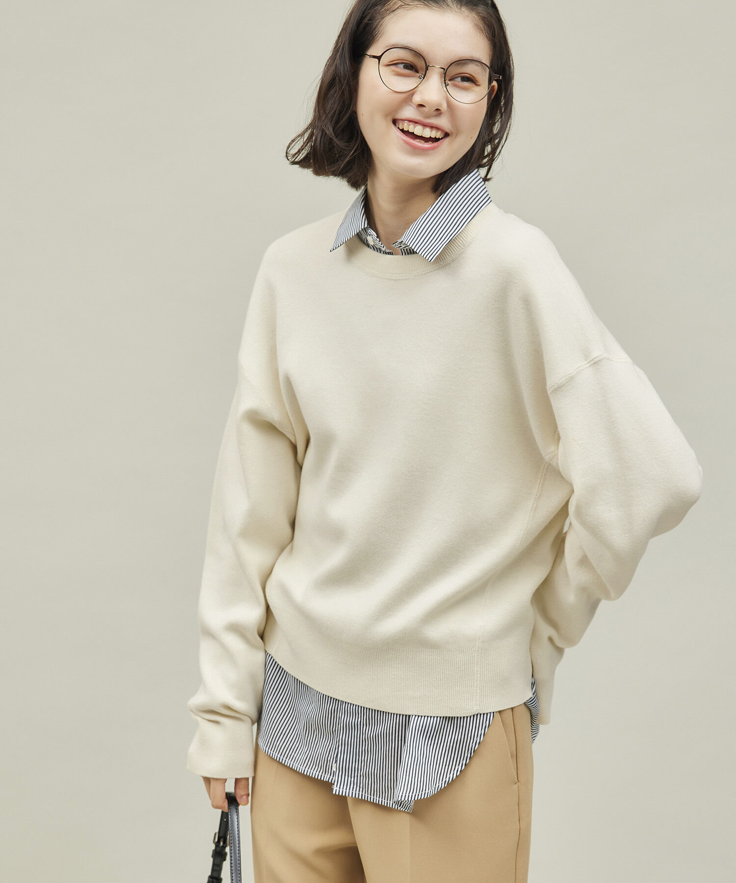 ROPE' PICNIC R「スウェットライクニット」|ニット・セーター|オフホワイト(15)