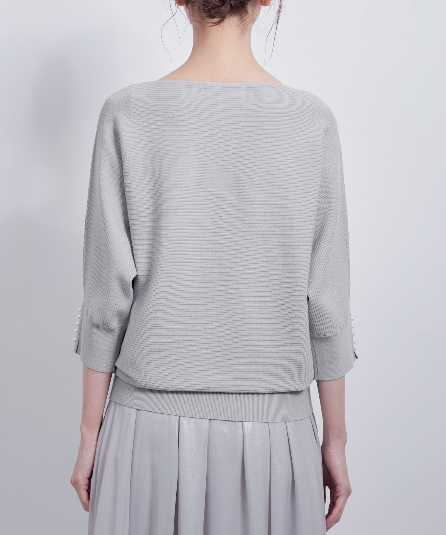 Rope&rsquo;Picnic「7分袖パールドルマンニット」|ニット・セーター|