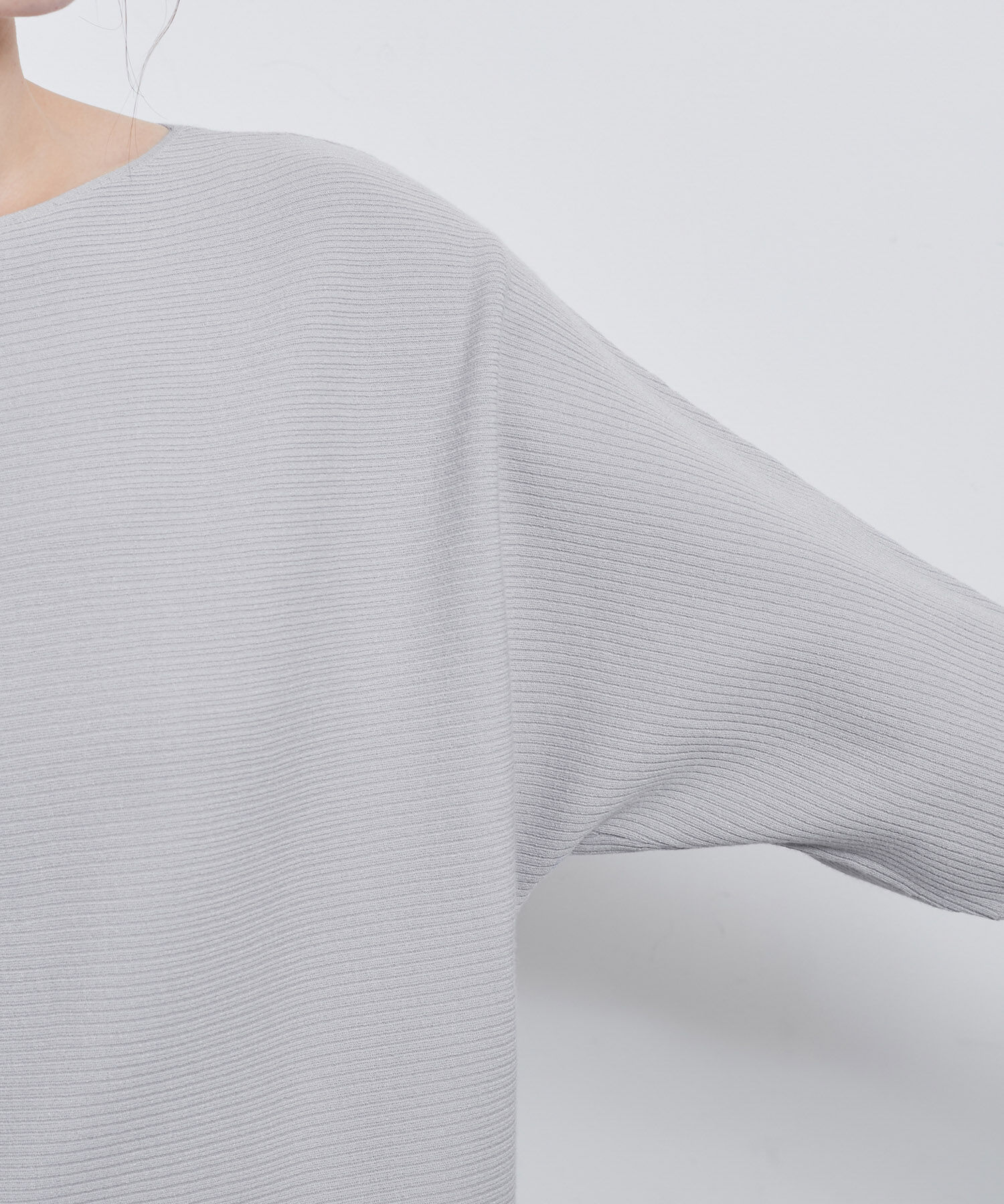 Rope&rsquo;Picnic「7分袖パールドルマンニット」|ニット・セーター|