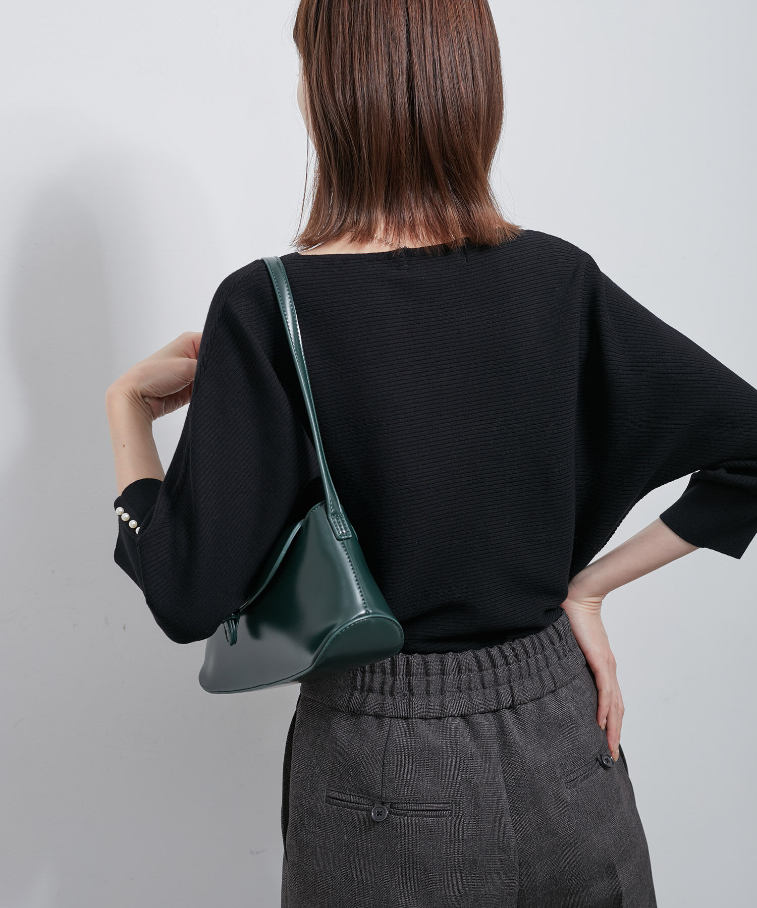 Rope&rsquo;Picnic「7分袖パールドルマンニット」|ニット・セーター|