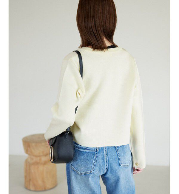 Rope&rsquo;Picnic「【新色追加】ミラノリブ金ボタンニットカーディガン」|カーディガン|