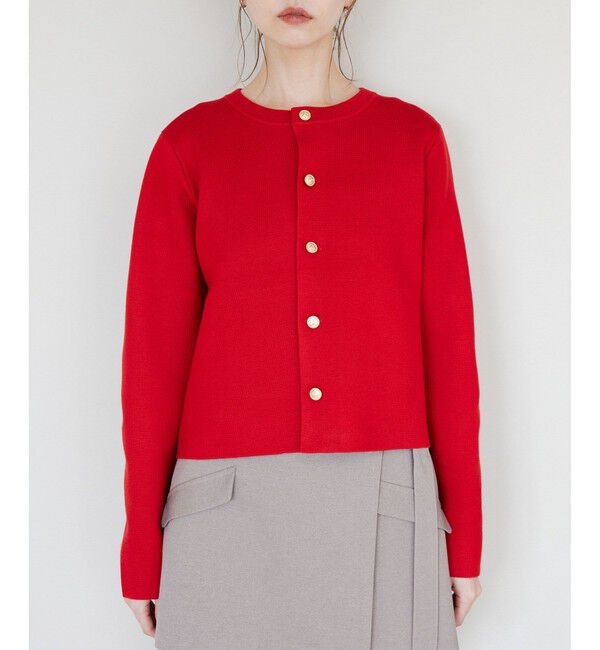 Rope&rsquo;Picnic「【新色追加】ミラノリブ金ボタンニットカーディガン」|カーディガン|