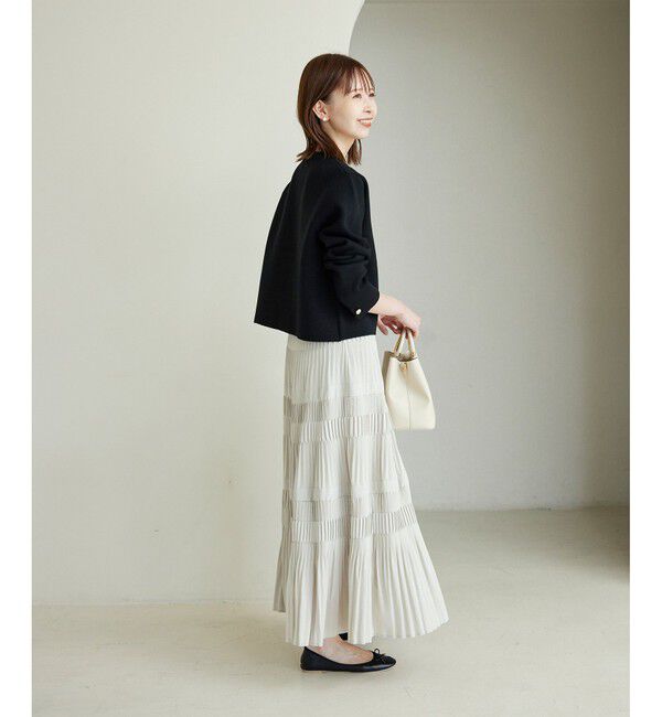 Rope&rsquo;Picnic「【新色追加】ミラノリブ金ボタンニットカーディガン」|カーディガン|