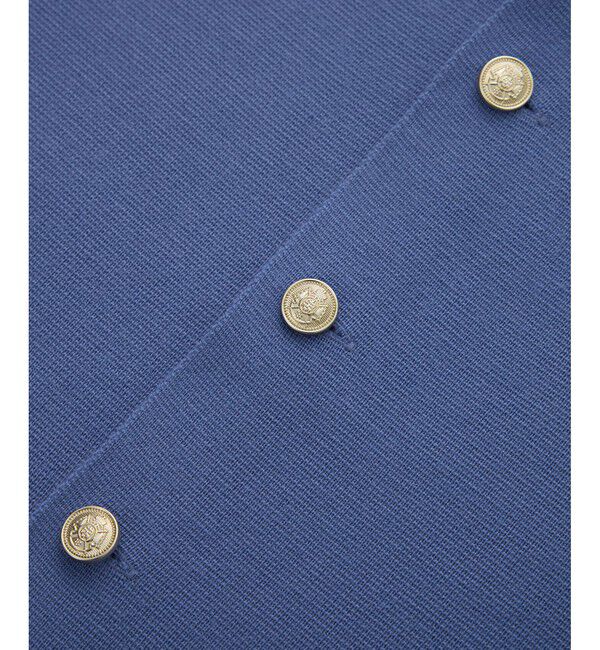 Rope&rsquo;Picnic「【新色追加】ミラノリブ金ボタンニットカーディガン」|カーディガン|