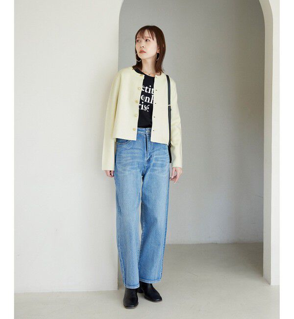 Rope&rsquo;Picnic「【新色追加】ミラノリブ金ボタンニットカーディガン」|カーディガン|