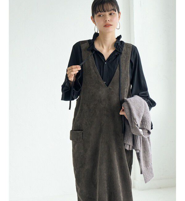 ROPE' PICNIC R「ハーフジップワンポイントロゴカットミニワンピース」|ワンピース|