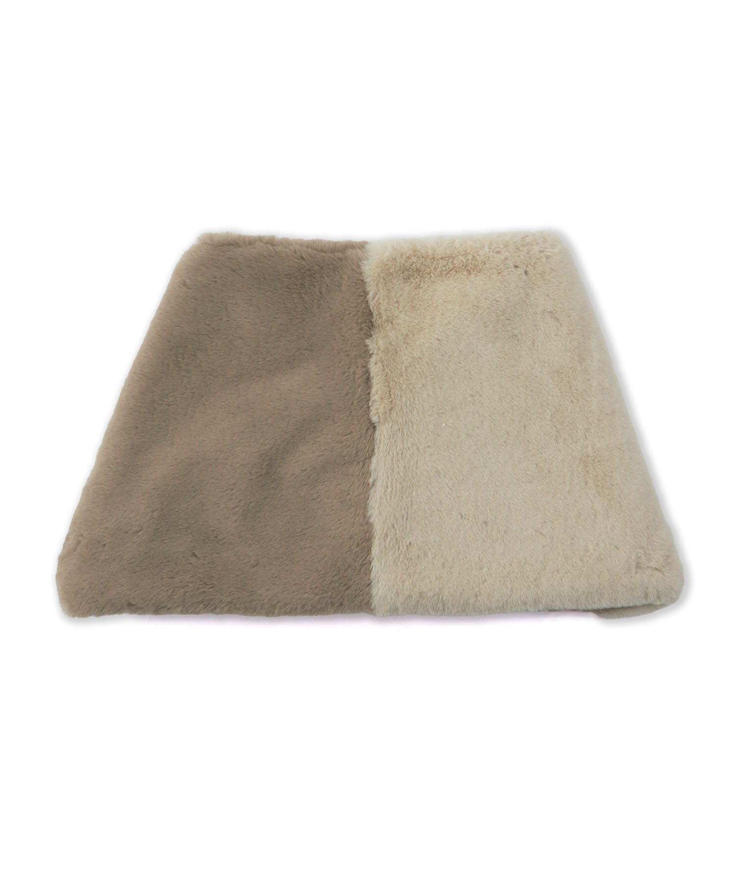 ROPE PICNIC PASSAGE「ソフトフェイクファーバイカラースヌード」|ストール|