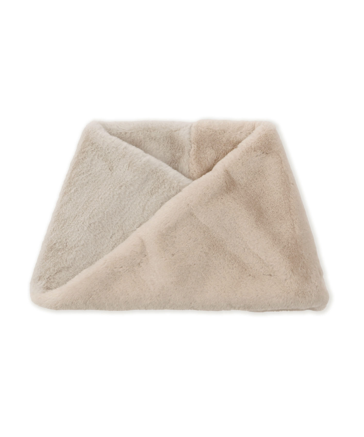 ROPE PICNIC PASSAGE「ソフトフェイクファーバイカラースヌード」|ストール|