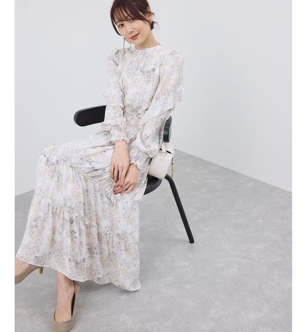 Rope&rsquo;Picnic「小花＆無地ワンピース」|ワンピース|