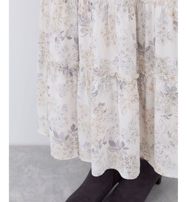 Rope&rsquo;Picnic「小花＆無地ワンピース」|ワンピース|