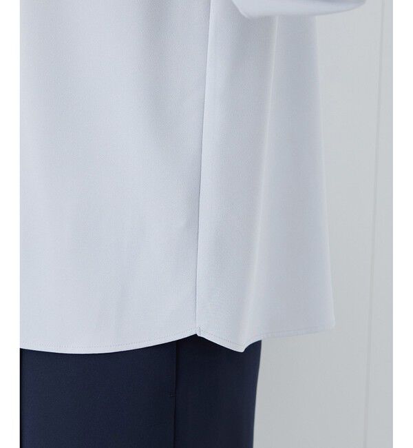 Rope&rsquo;Picnic「【2サイズ展開】メタルボタン配色ボウタイ風ブラウス/通勤対応」|シャツ・ブラウス|