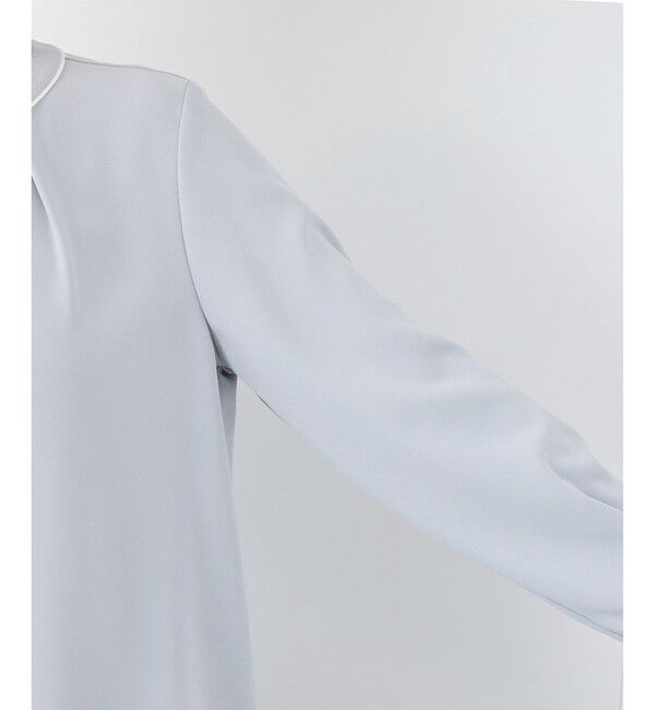 Rope&rsquo;Picnic「【2サイズ展開】メタルボタン配色ボウタイ風ブラウス/通勤対応」|シャツ・ブラウス|