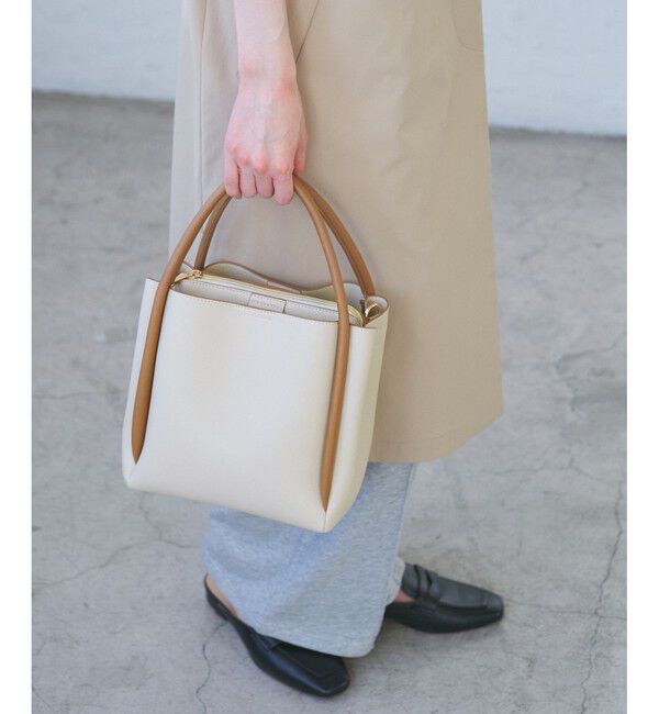 ROPE PICNIC PASSAGE「3層スクエアフォルムミドルショルダー＆ハンドバッグ」|ショルダー・メッセンジャー|