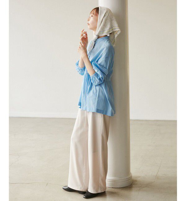 ROPE PICNIC PASSAGE「【YOKU MOKU/ヨックモック&times;ROPE' PICNIC】フラワーグラデーションスカーフ」|バンダナ・スカーフ|