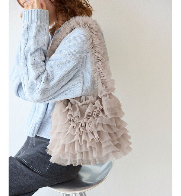 ROPE PICNIC PASSAGE「シアーフリルワンハンドルバッグ」|ショルダー・メッセンジャー|