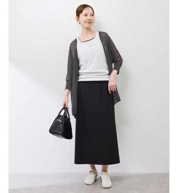 Rope&rsquo;Picnic「【新色追加】LEVITAシアーニットリラックスカーディガン」|カーディガン|